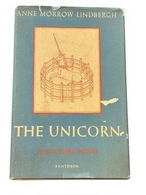 The Unicorn and Other Poems Anne Morrow Lindbergh 1956 Hardcover Vintage Antique